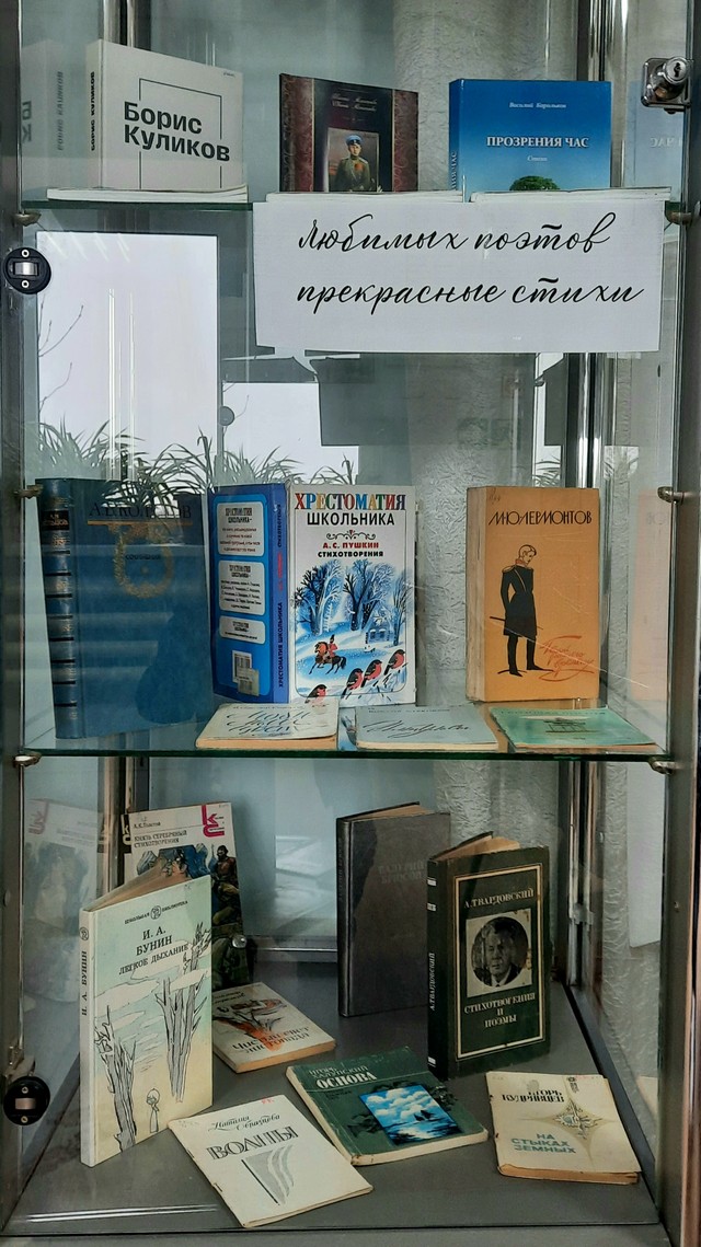 Книжная выставка «Любимых поэтов прекрасные стихи»